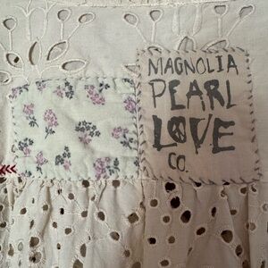 Magnolia Pearl Beige Eyelet Blouse